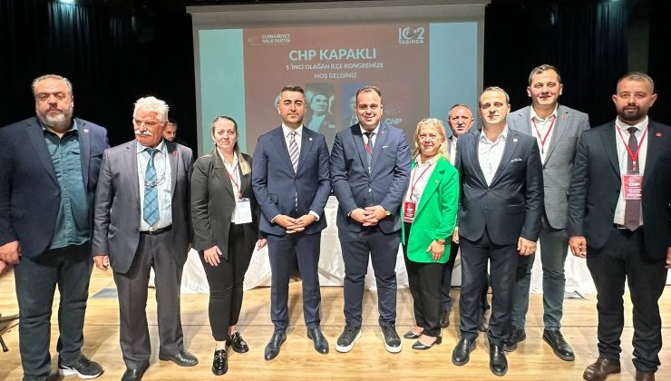 CHP Kapaklı’da Emir Tarcan güven tazeledi