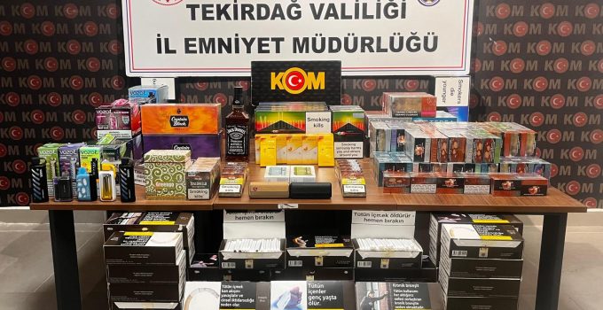Tekirdağ’da Kaçakçılığa Darbe: 12 Gözaltı, Binlerce Kaçak Ürün Ele Geçirildi