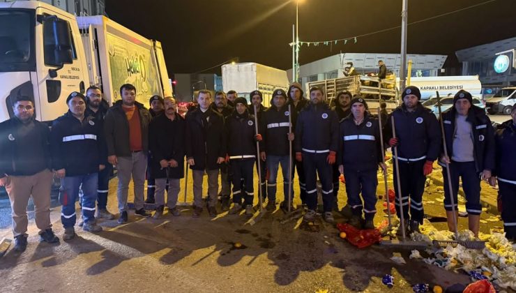 Semt Pazarının Ardından Örnek Dayanışma: Temizlik Ekiplerine Teşekkür