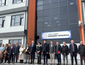 Çerkezköy Ortaokulu Yeni Eğitim Alanlarını Hayırsever Destekleriyle Açtı