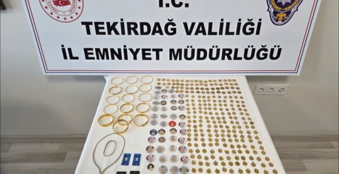 Tekirdağ’da Telefon Dolandırıcılığı Girişimi Engellendi: Çantalar Dolusu Altın Ele Geçirildi