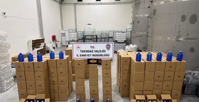 Ergene’de Kaçak Alkole Darbe: 17 Tonun Üzerinde Etil Alkol Ele Geçirildi