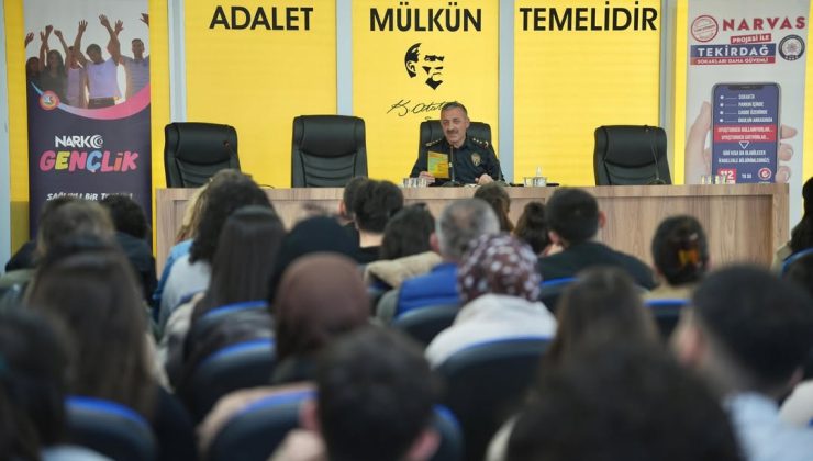 Tekirdağ Emniyeti’nden üniversite gençliğine bilgilendirme çalışması