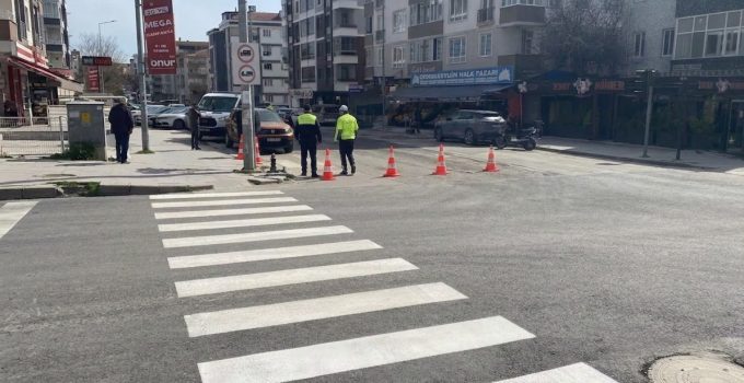 Çerkezköy’de Yaya Güvenliği İçin Geçit Çizgileri Yenilendi