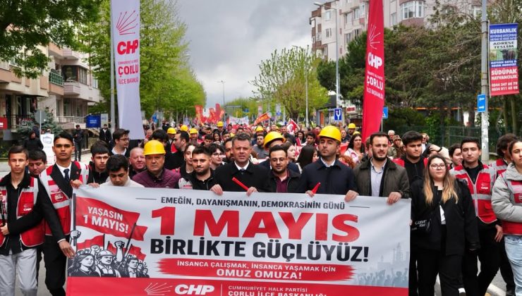 Çorlu’da 1 Mayıs’ta Emek ve Dayanışma Mesajı