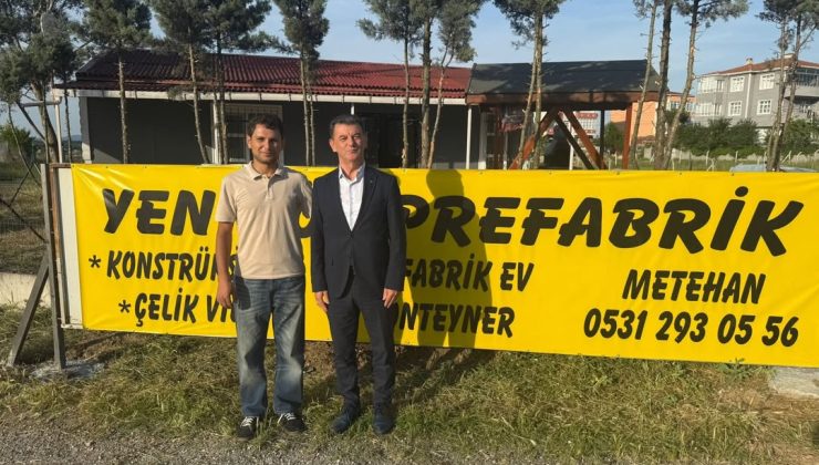 Başkan Mustafa Çetin’den Yeniköy Prefabrik’e Ziyaret