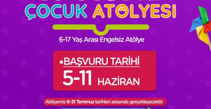 Çerkezköy Belediyesi’nden “Engelsiz Çocuk Atölyesi” Başvuruları Başladı