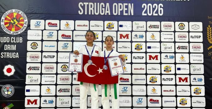 ÇERKEZKÖY BELEDİYE SPOR JUDO TAKIMI KUZEY MAKEDONYA’DAN MADALYALARLA DÖNDÜ