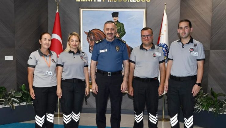 Özel Güvenlik Görevlilerinden İl Emniyet Müdürü Turanlı’ya Ziyaret