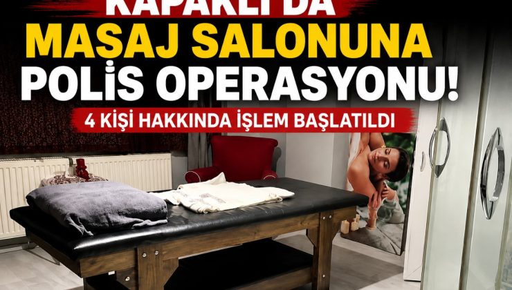 Kapaklı’da Masaj Salonuna Polis Operasyonu: 4 Kişi Hakkında İşlem Başlatıldı