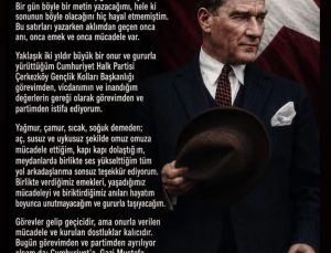 Cumhuriyet Halk Partisi Çerkezköy Gençlik Kolları Başkanı Berkay Kaçmaz İstifa Etti